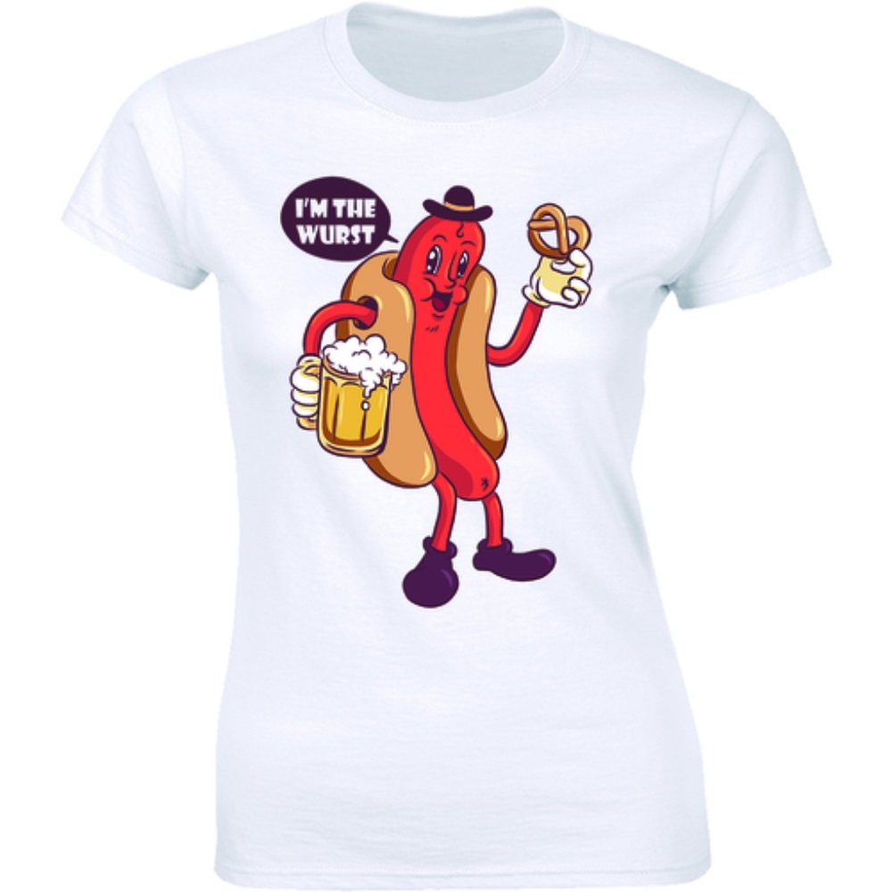 Women's I'm The Wurst Behavior Oktoberfest T-shirt